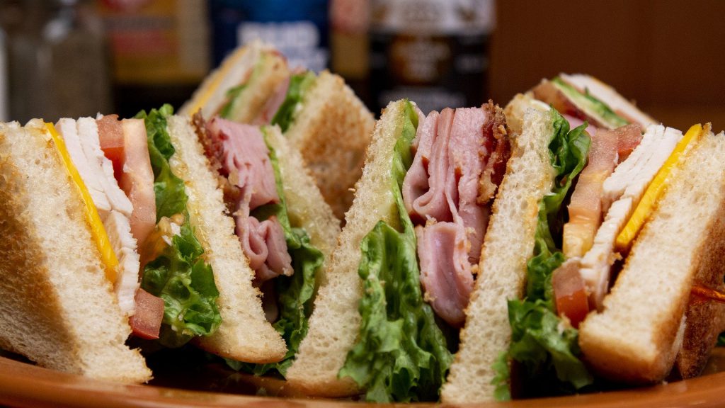 Club sandwich at golf course