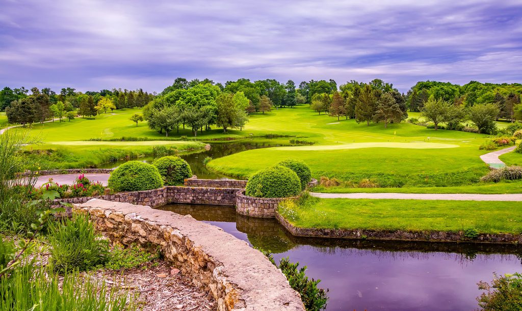 Golf Course with Lake