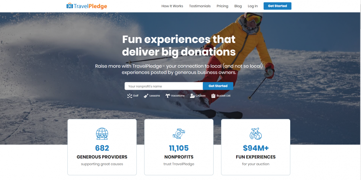 New TravelPledge homepage