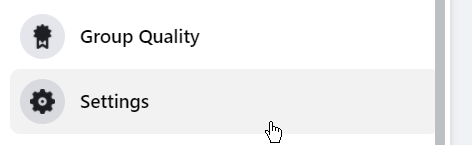 Facebook Group settings